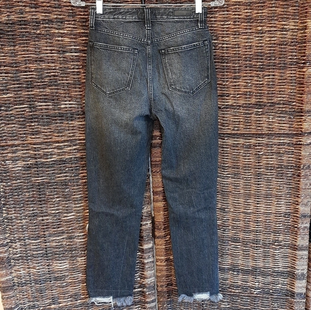 Abercrombie & Fitch Women's Jeans Annie Girlfriend 24 00 Ripped High Rise Black - Picture 3 of 7